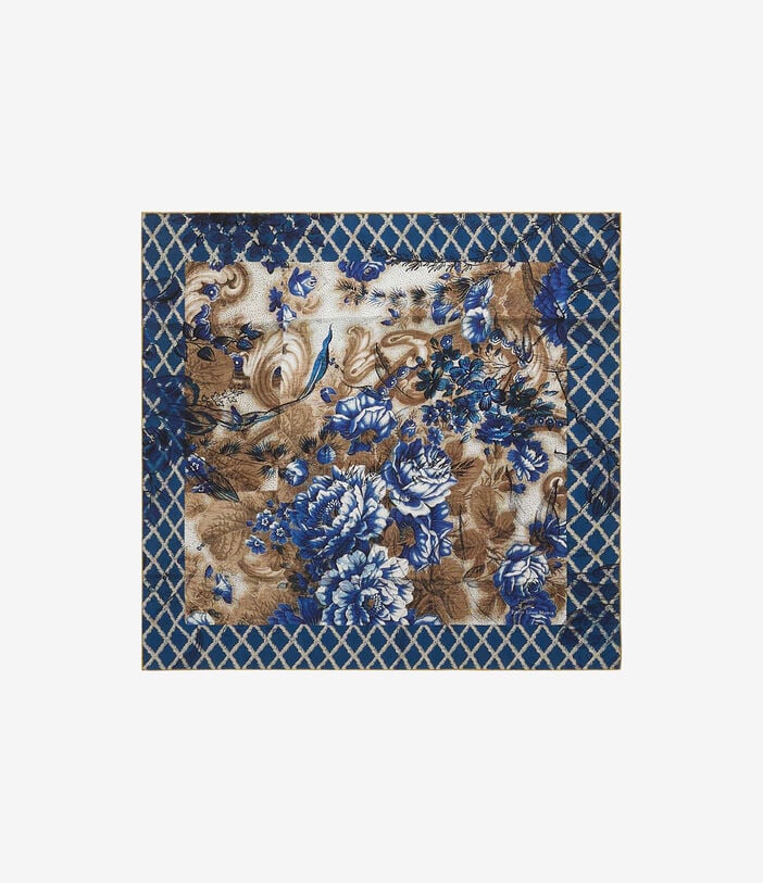 Pierre Louis Mascia ALOEUW Bandana Scarf Silk 67x67 ZAFFIRO ISCHIA ALOEUWSW067X067MSE517530101