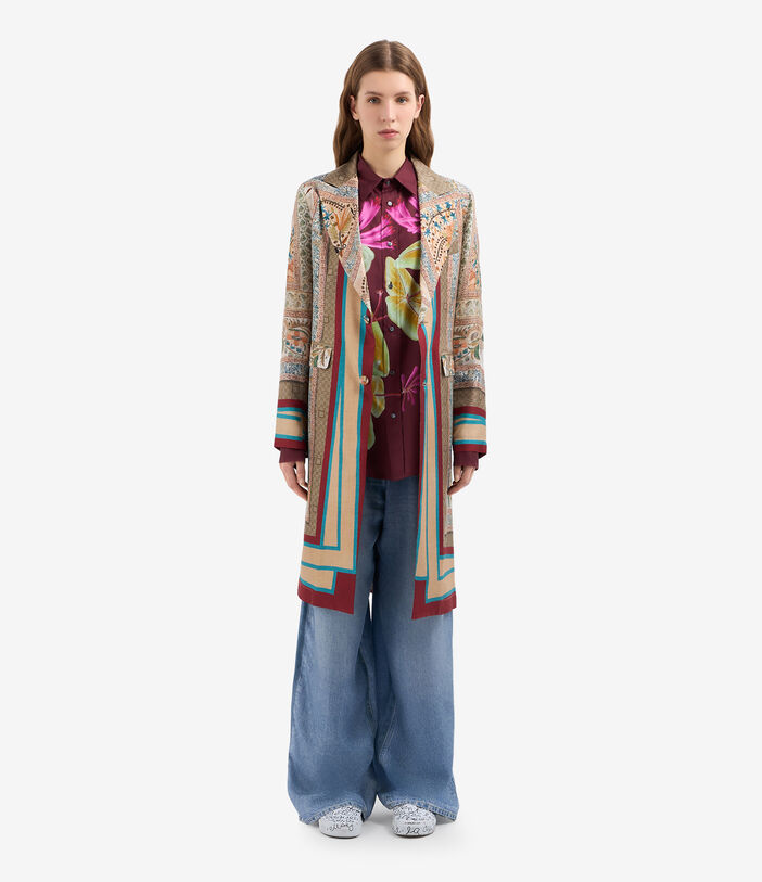 Pierre Louis Mascia ALOE Trousers Silk DENIM ALOESPT12566SE515240102