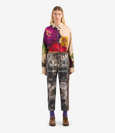 Pierre Louis Mascia ALOE Trousers Silk Multicolor ALOESPT10959SE513282101