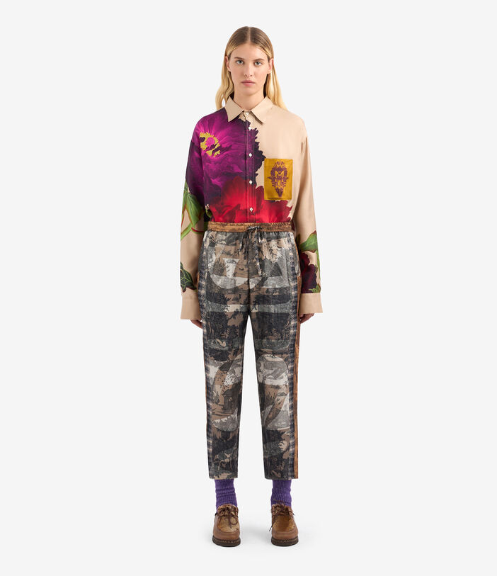 Pierre Louis Mascia ALOE Trousers Silk Multicolor ALOESPT10959SE513282101