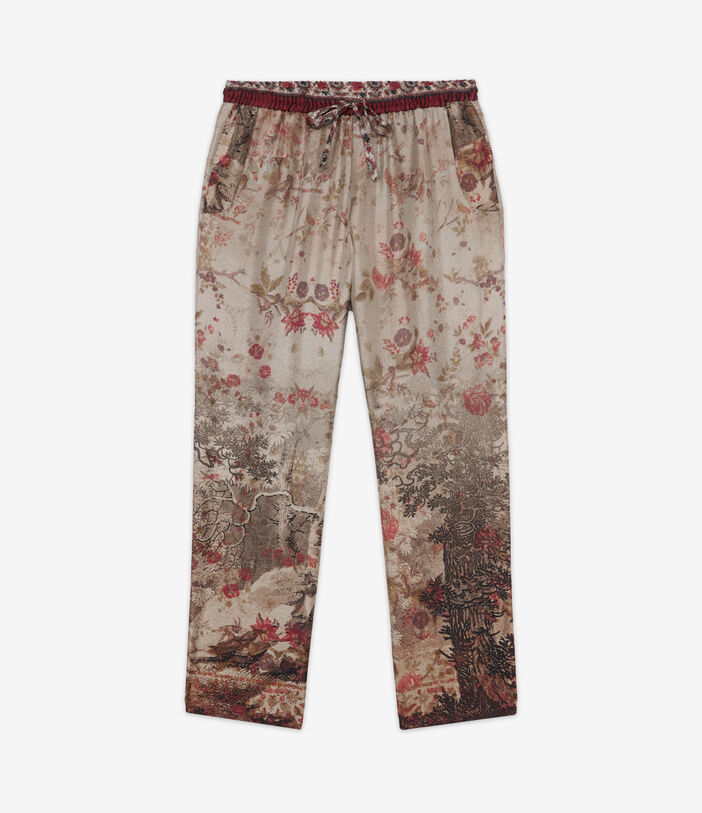 Pierre Louis Mascia ALOE Trousers Silk PARCHMENT ALOESPT10959SE514840101