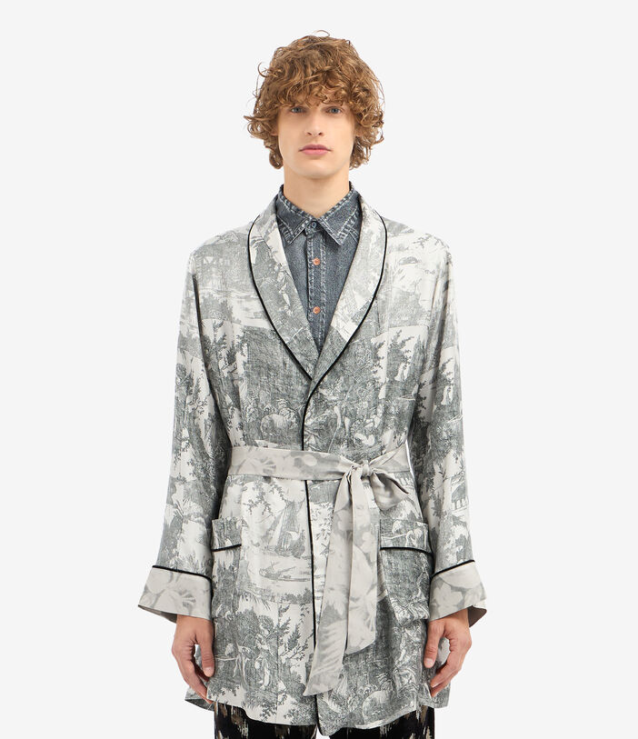 Pierre Louis Mascia ALOEGUM Dressing Gown Silk Multicolor ALOEGUMSVT10010L92SE516072103