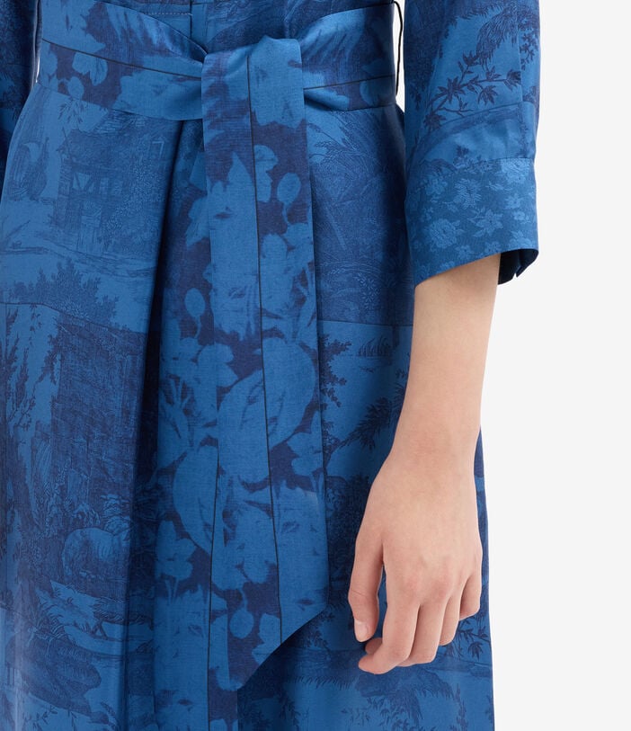 Pierre Louis Mascia ALOEGUM Shirt Dress Silk Pierre Louis Mascia ALOEGUM Shirt Dress Silk COBALTO ALOEGUMSAB11899SE516037103