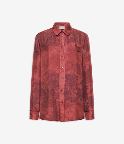 Pierre Louis Mascia ALOEGUM Longsleeve Shirt Silk TERRACOTTA ALOEGUMSCML10642SE516068105