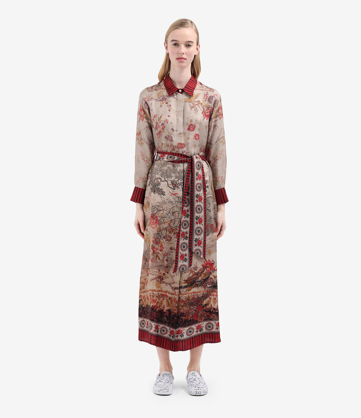 Pierre Louis Mascia ALOE Shirt Dress Silk PARCHMENT ALOESAB12448SE514916101