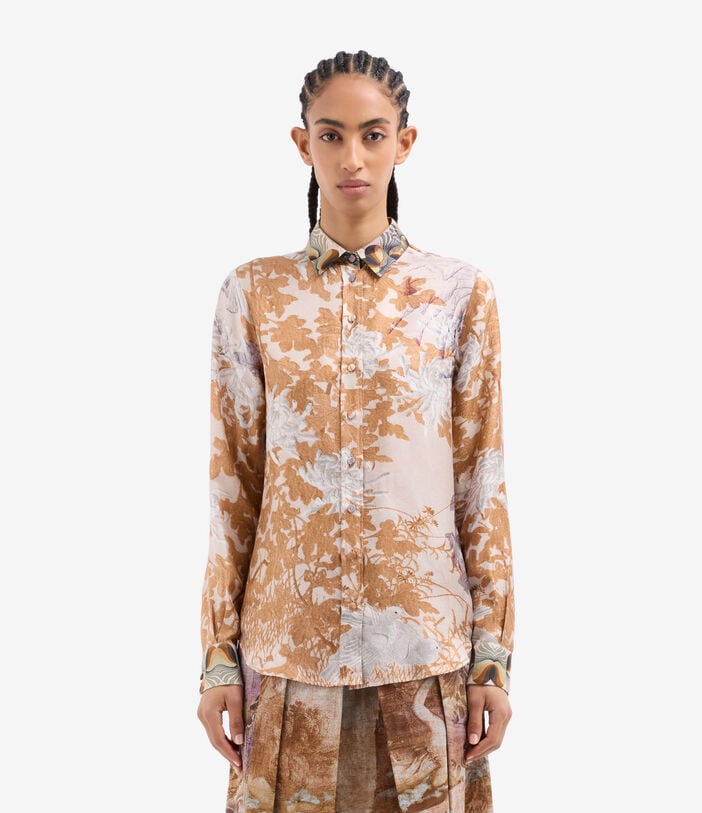 Pierre Louis Mascia ALOE Longsleeve Shirt Silk LOTO BIANCO ALOESCML11190SE517893101