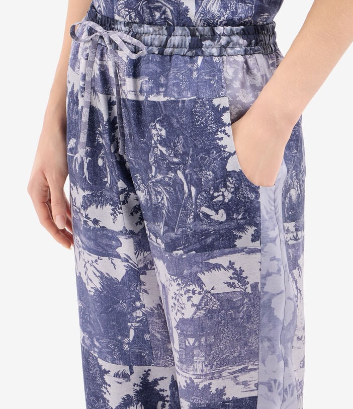 Pierre Louis Mascia ALOE Trousers Silk INDACO ALOESPT10959SE518112102