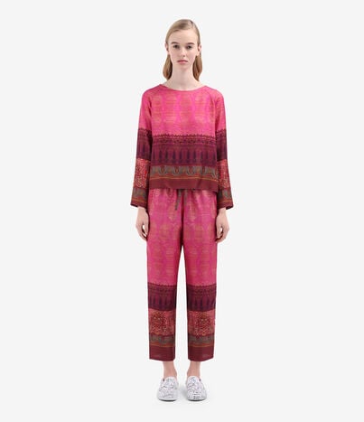 Pierre Louis Mascia ALOE Longsleeve Shirt Silk FUCHSIA ALOESCML10061SE514710101