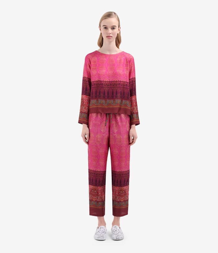 Pierre Louis Mascia ALOE Longsleeve Shirt Silk FUCHSIA ALOESCML10061SE514710101