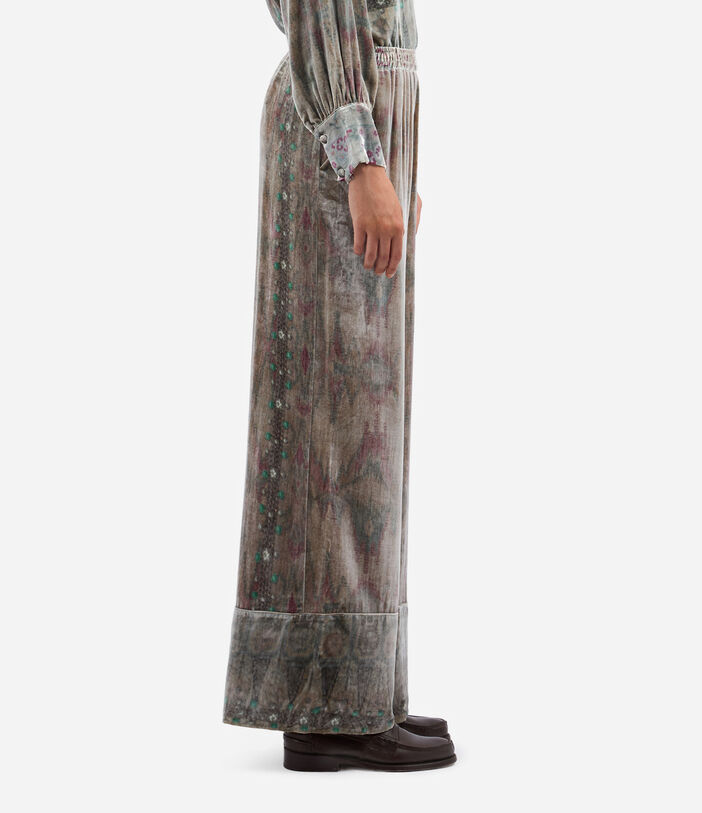 Pierre Louis Mascia KANPUR Palazzo Trousers Viscose Silk Multicolor KANPURSVPT11665VI513544101