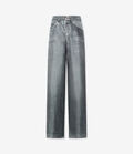 Pierre Louis Mascia ALOE Trousers Silk Faux-Denim BLACK DENIM ALOESPT12566SE515240103