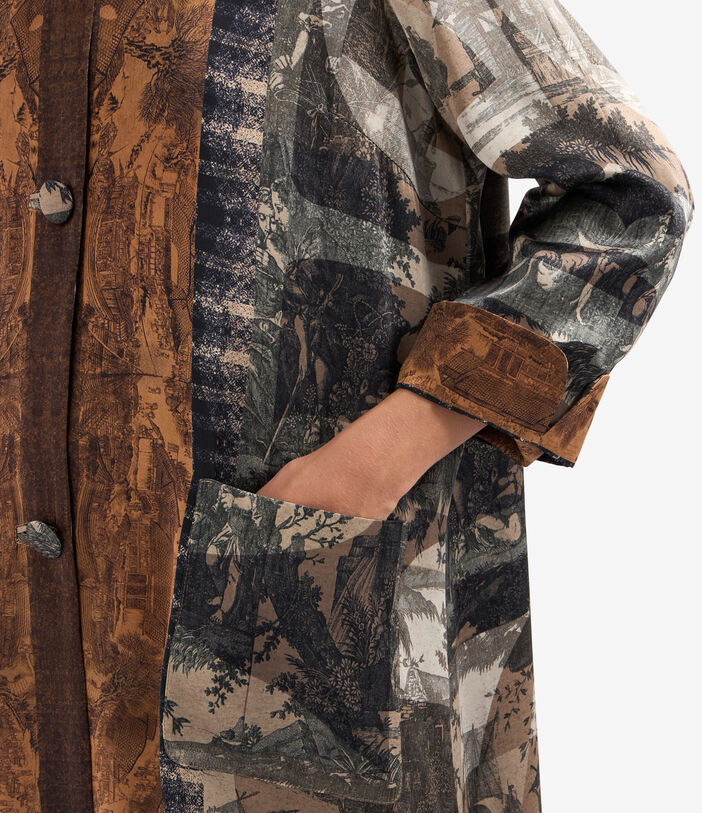 Pierre Louis Mascia ADANA Coat Silk Multicolor ADANACPT12261SE513382101