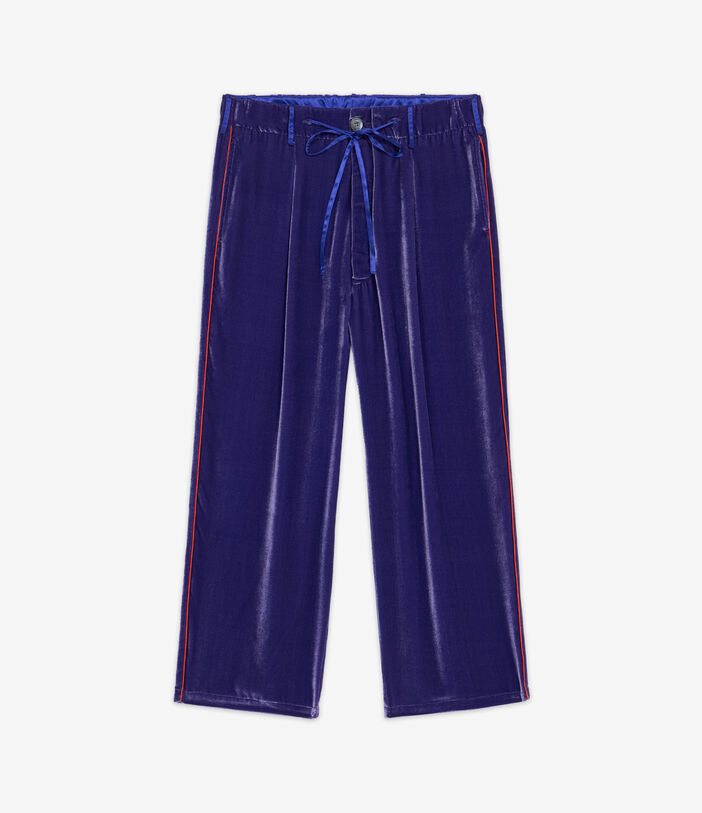 Pierre Louis Mascia KANPUR Trousers Viscose Silk VIOLA KANPURUPT12387VIVIOLA