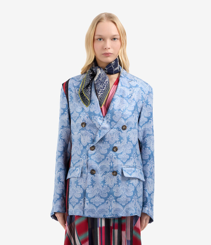 Pierre Louis Mascia ALOEUW Bandana Scarf Silk 67x67 NAVY ALOEUWSW067X067MSE51480210118