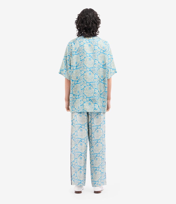 Pierre Louis Mascia ALOE Polo Shirt Silk AZZURRO ALOESPO12563SE518275101