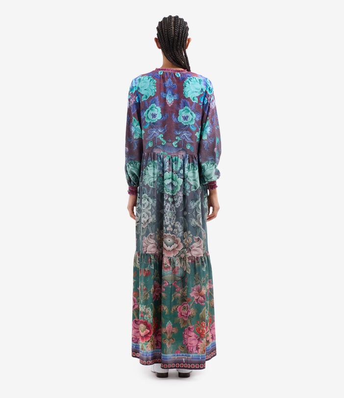 Pierre Louis Mascia TETRIS Kaftan Dress Silk PEONIA TETRISSVAB11941SE518224101