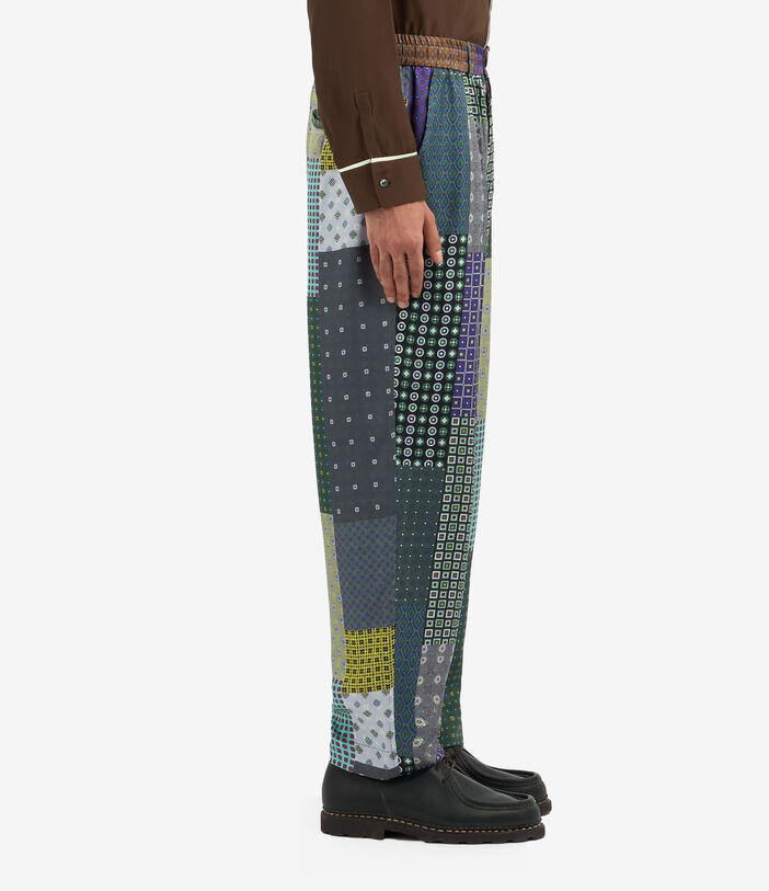 Pierre Louis Mascia FANCY Trousers Silk Multicolor FANCY2SPT10955SE140129101
