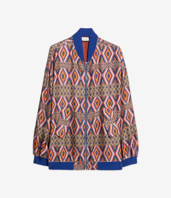 Pierre Louis Mascia FANSOL Bomber Jacket Silk Multicolor FANSOLBM12157SE139645101