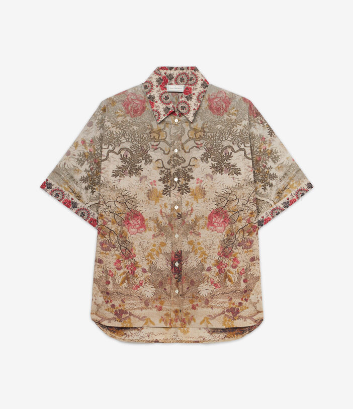 Pierre Louis Mascia DIOMEDE Shortsleeve Shirt Cotton Multicolor DIOMEDESCMC12431CO515058101