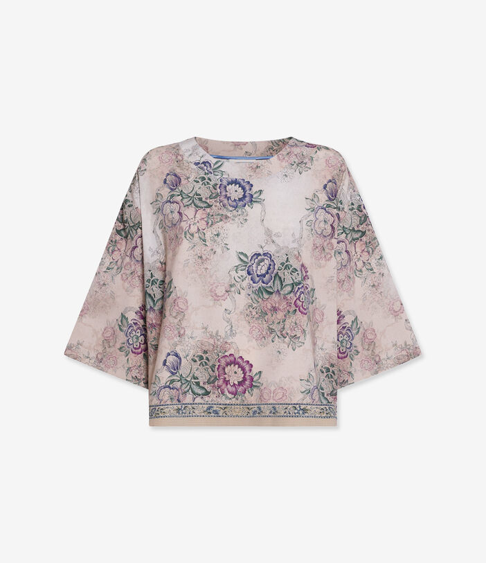 Pierre Louis Mascia ADANASTR Shortsleeve Shirt Silk CENERE ROSATA ADANASTRSVCMC10471SE518204101