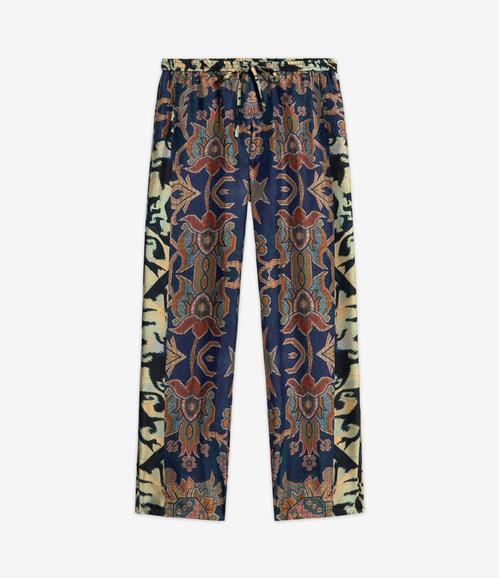 Pierre Louis Mascia ALOE Trousers Silk Multicolor ALOESPT10959SE513280101
