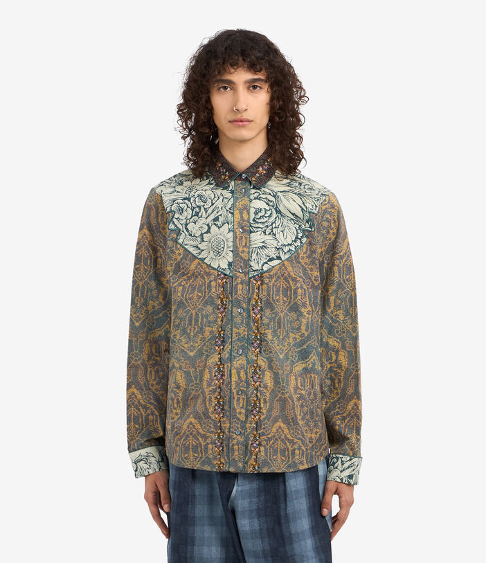 Pierre Louis Mascia TESLABIO Longsleeve Shirt Cotton Multicolor TESLABIOSCML12317CO513219101
