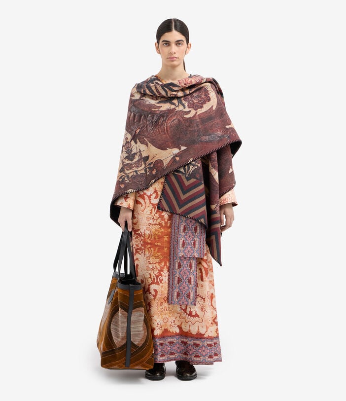 Pierre Louis Mascia PANCAKE Poncho Cape Wool Pierre Louis Mascia PANCAKE Poncho Cape Wool Multicolor PANCAKESGAPH006WO516618101
