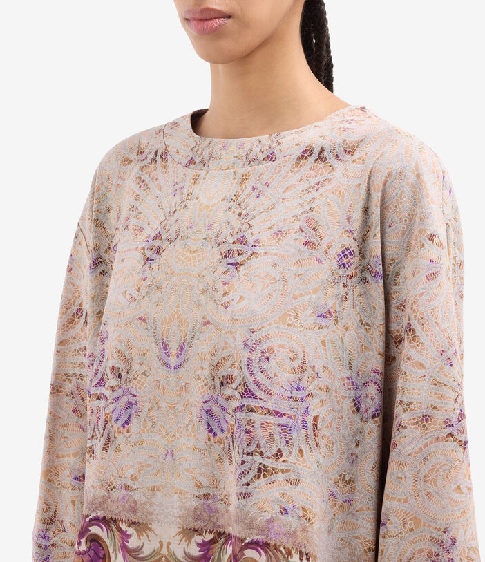 Pierre Louis Mascia ADANASTR Shortsleeve Shirt Silk ARAZZO DI LAVANDA ADANASTRSVCMC10471SE518202101