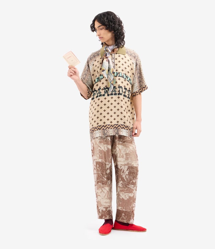 Pierre Louis Mascia ALOE Polo Shirt Silk SABBIA ALOESPO12563SE518169101