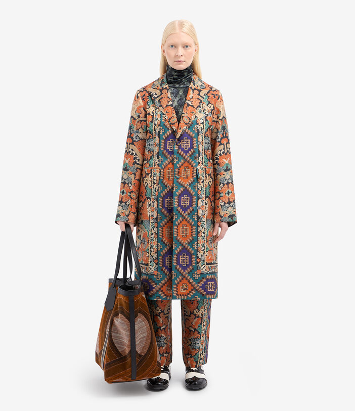 Pierre Louis Mascia CIALDA Coat Silk KILIM CIALDACPT12107SE516413101