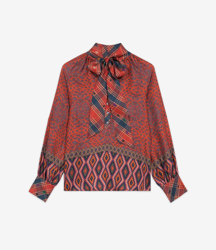 Pierre Louis Mascia ALOE Longsleeve Shirt Silk Multicolor ALOESCML12361SE513567101