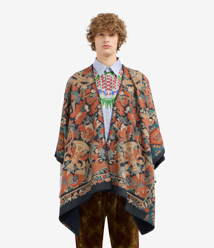 Pierre Louis Mascia PANCAKE Poncho Cape Wool Pierre Louis Mascia PANCAKE Poncho Cape Wool Multicolor PANCAKESGAPH006WO516619101
