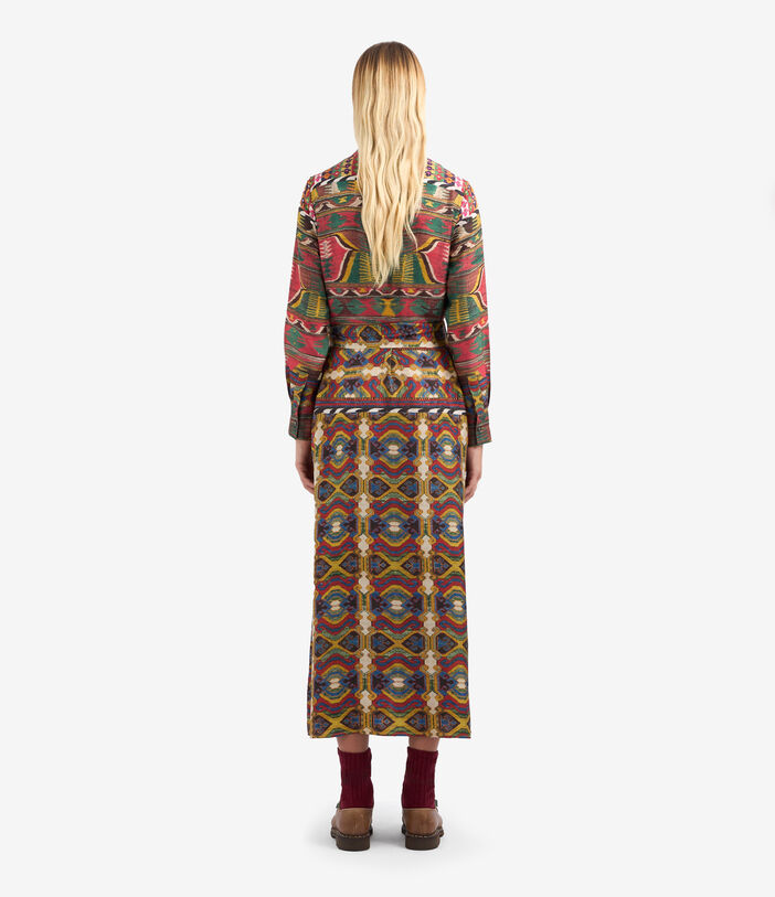 Pierre Louis Mascia ALOE Shirt Dress Silk Multicolor ALOESAB12179SE513339101