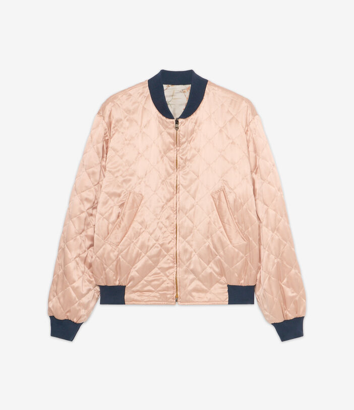 Pierre Louis Mascia ALOADAZ Bomber Jacket Silk ECRU - BLUSH PINK ALOADAZBM11172SE514932101