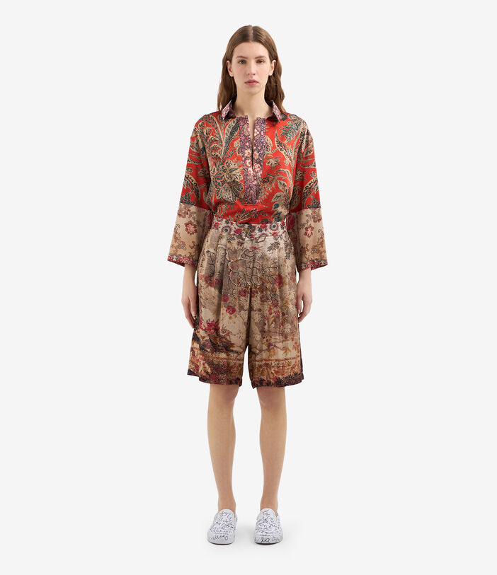 Pierre Louis Mascia ALOE Shorts Silk PARCHMENT ALOESPN12533SE515045101