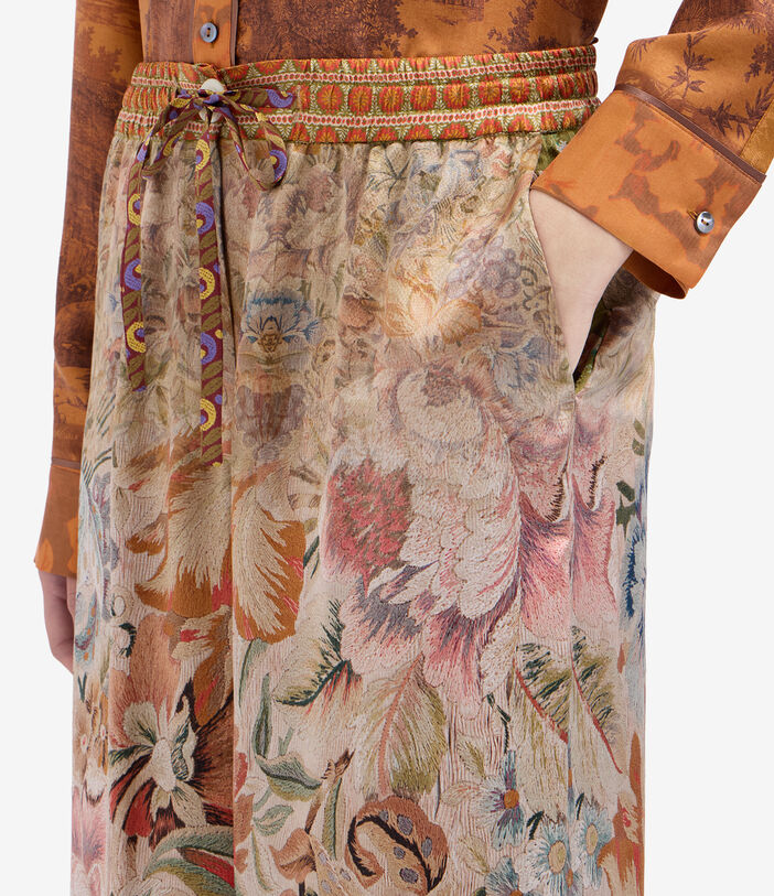 Pierre Louis Mascia MUTKA Palazzo Trousers Silk Multicolor MUTKASPT11094SE516404101