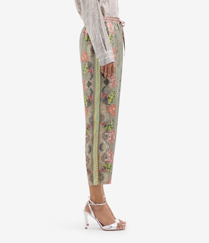 Pierre Louis Mascia ALOE Trousers Silk ULIVO ALOESPT10959SE517912101