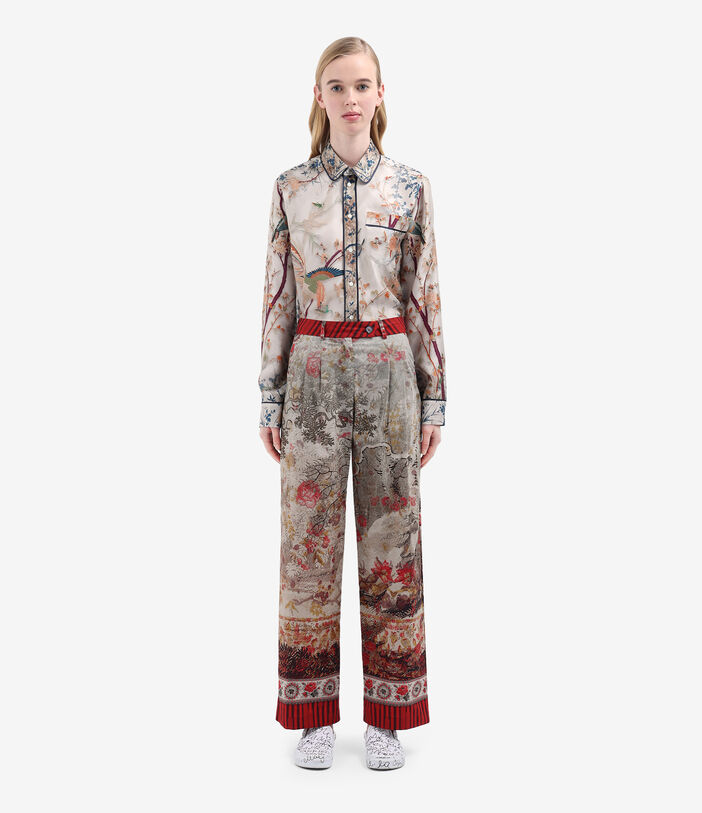 Pierre Louis Mascia DIOMEDE Palazzo Trousers Cotton PARCHMENT DIOMEDESPT12108CO514941101