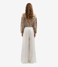 Pierre Louis Mascia ALOEGOTS Palazzo Trousers Silk WHITE ALOEGOTSSPT11903SE514679101