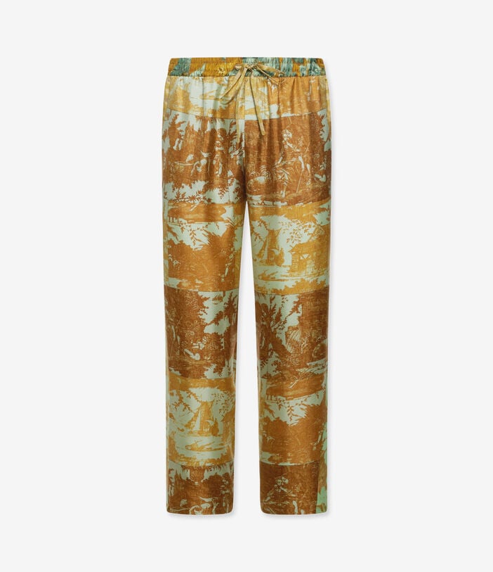 Pierre Louis Mascia ALOE Trousers Silk CARAMELLO ALOESPT10959SE518112103