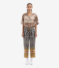 Pierre Louis Mascia ALOE Trousers Silk TRIBALE CHIAROSCURO ALOESPT10959SE517907101