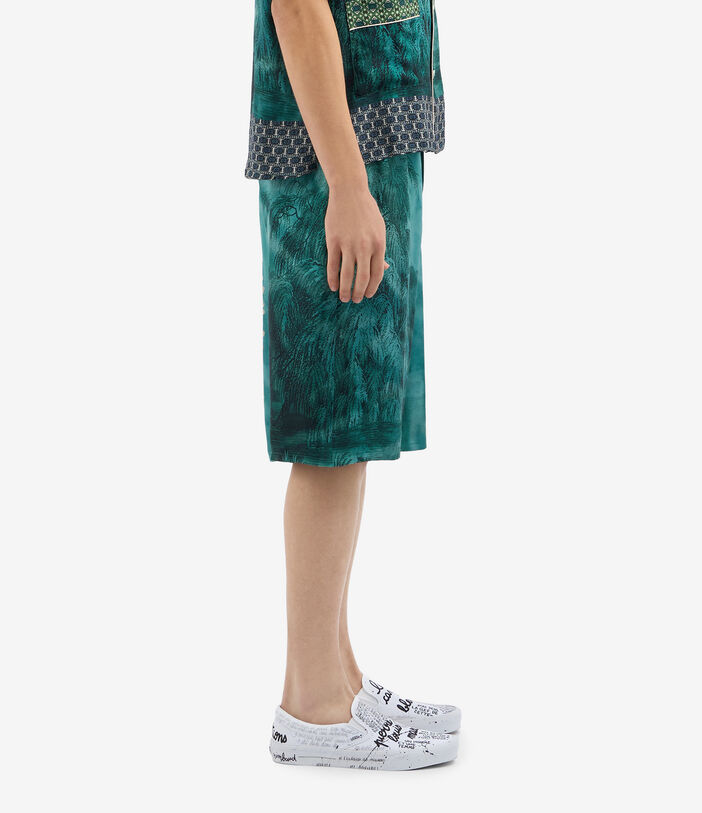Pierre Louis Mascia ALOE Shorts Silk AQUAMARINE ALOESPN12527SE515541101