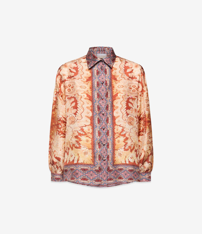 Pierre Louis Mascia ALOE Longsleeve Shirt Silk Multicolor ALOESCML12049SE516387101