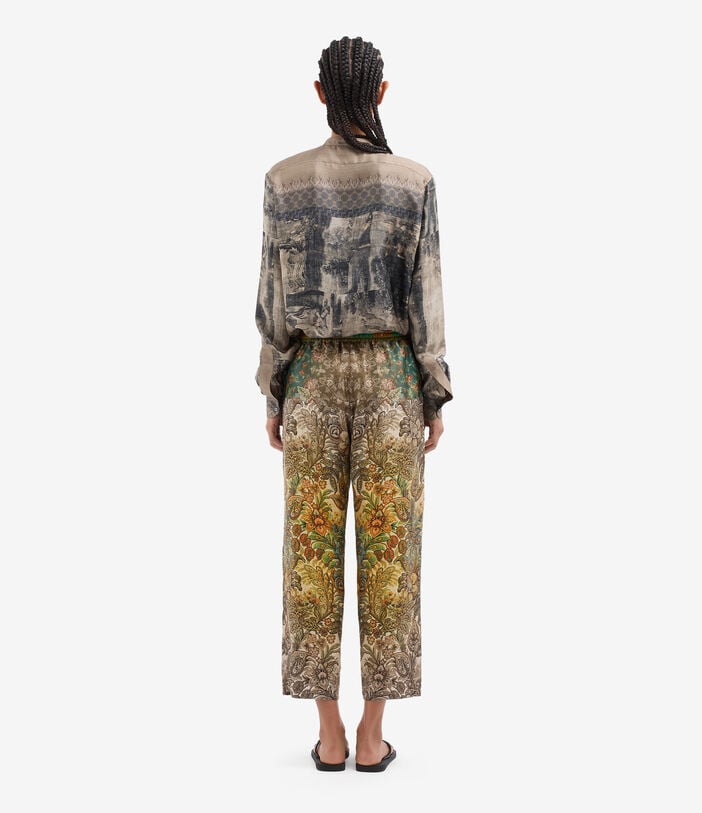 Pierre Louis Mascia ALOE Trousers Silk GIARDINO BOTANICO ALOESPT10959SE517910101