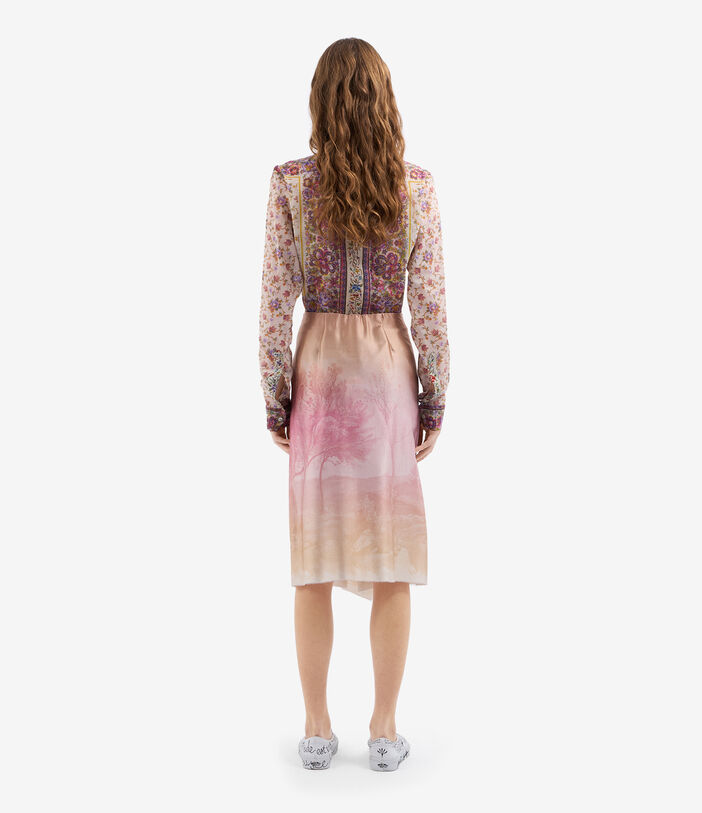Pierre Louis Mascia ADASTRGUM Skirt Silk DUSTY ROSE ADASTRGUMSGO11827SE514980101