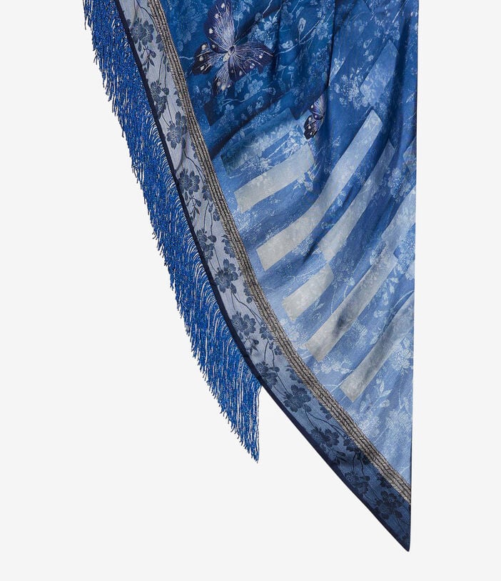 Pierre Louis Mascia ALOEUW Bandana Scarf Silk 90x90 CIELO VELATO ALOEUWSW090X090GTFSE517566101