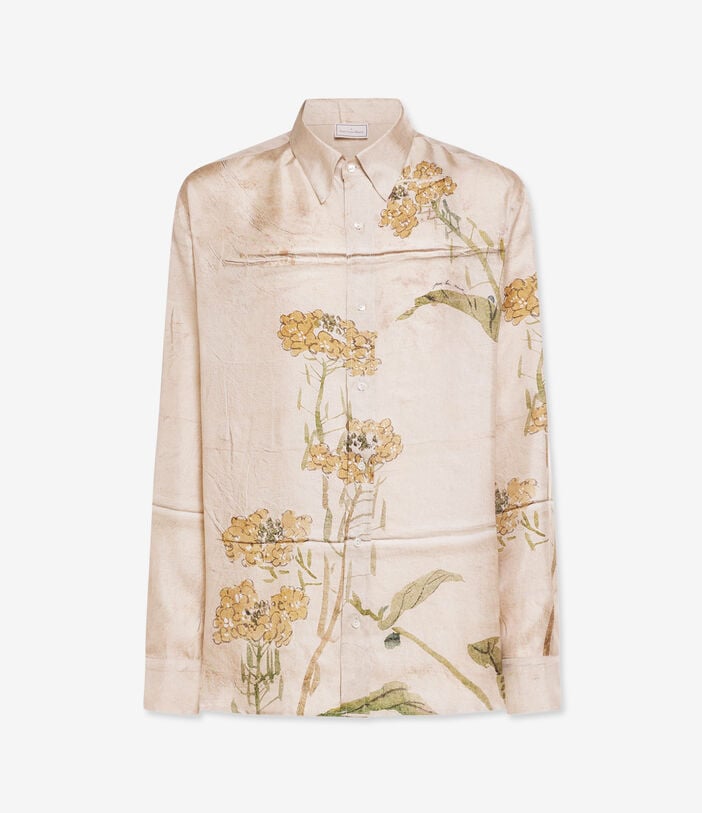 Pierre Louis Mascia ALOE Longsleeve Shirt Silk FIENO ALOESCML10643SE517721101