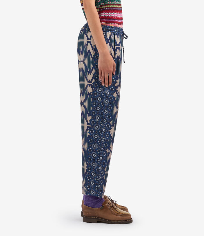 Pierre Louis Mascia ALOE Trousers Silk Multicolor ALOESPT10959SE513572101