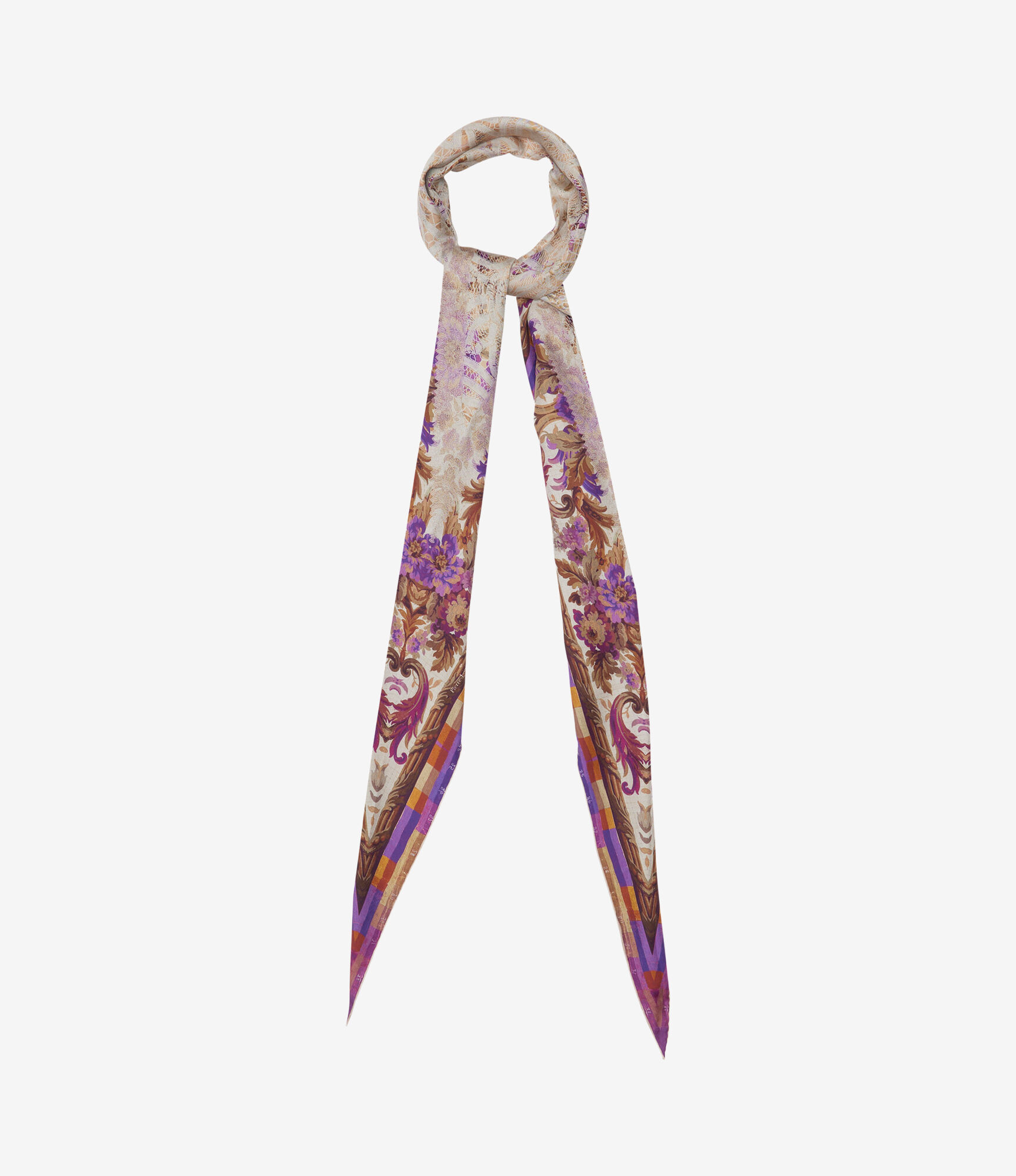 ALOEUW Scarf Silk 65x120 in MALVA | Pierre-Louis Mascia®