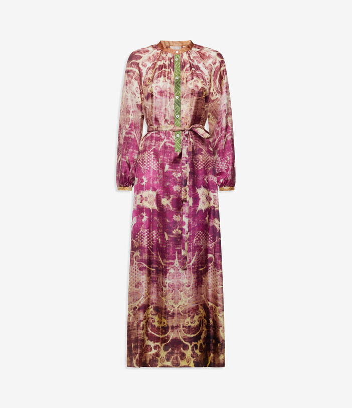 Pierre Louis Mascia ALOE Shirt Dress Silk Multicolor ALOESAB11524SE516369101